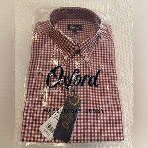 Oxford Brand Button Down in Cherrywood Color (NWT)